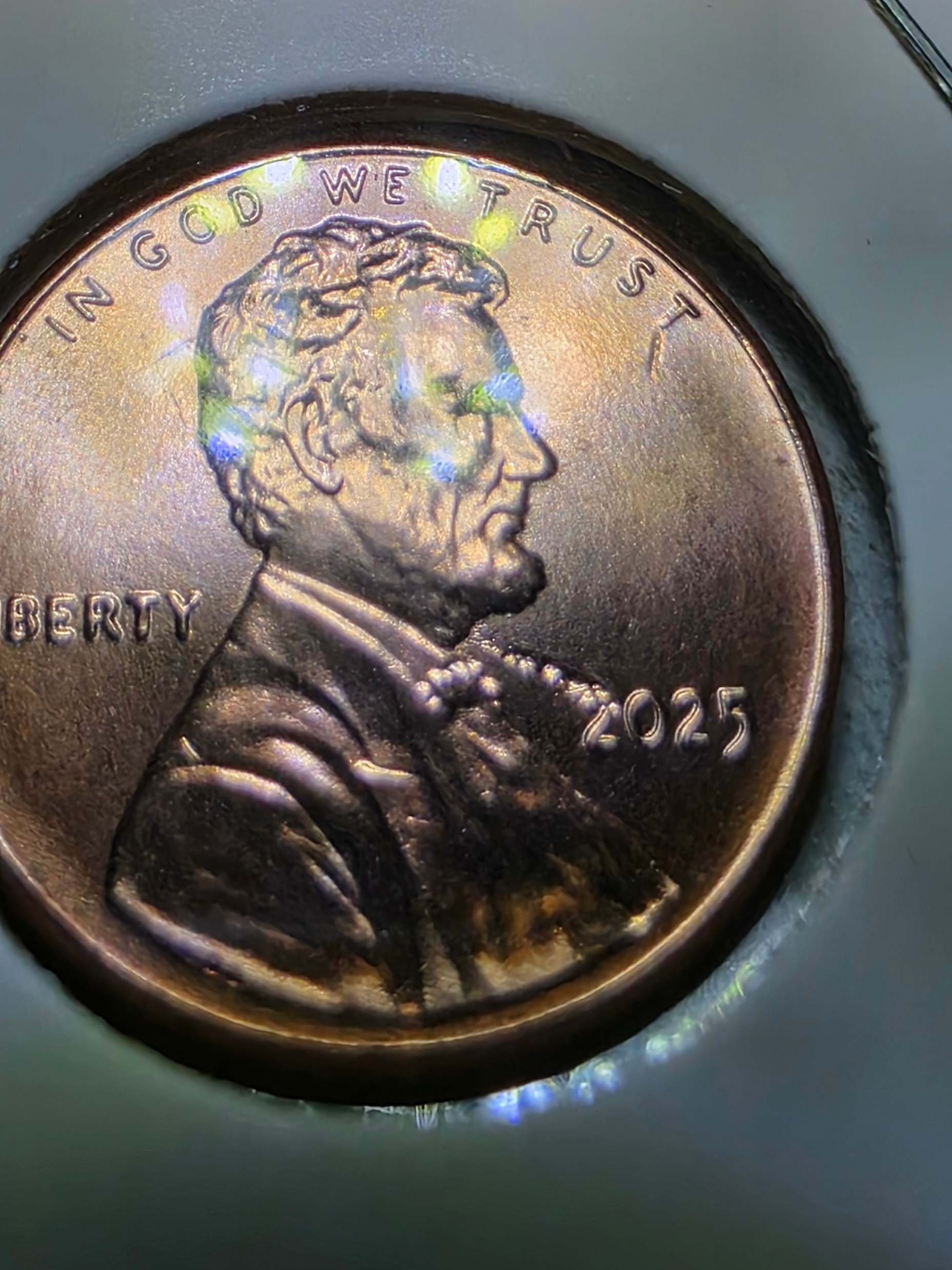2025-P-Penny-From-New-Roll-With-What-I-Think-Are-Cud-Errors.-I-Have-More-Than-1-Of-These.
